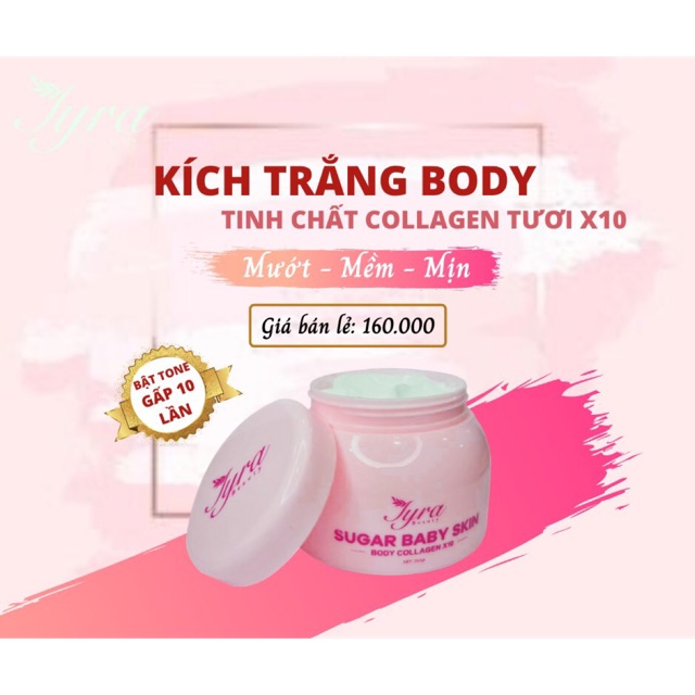 KEM KÍCH TRẮNG BODY SUGAR BABY SKIN