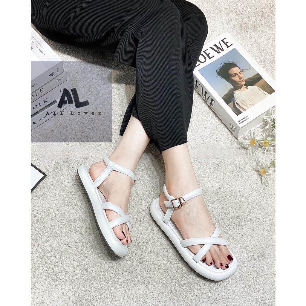 SANDAL NỮ ALI LOVER - GIÀY XUỒNG THỜI TRANG PHONG CÁCH NỮ TÍNH QUAI NGANG ĐẾ BẰNG - AS220727