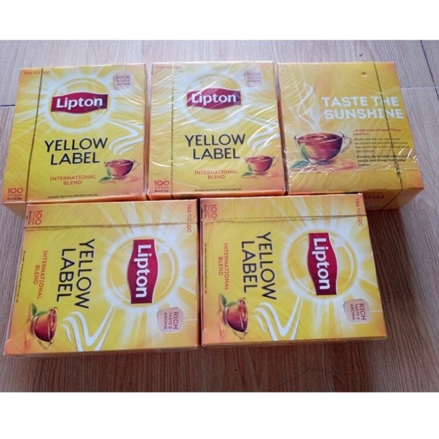 Trà túi lọc Lipton hộp 100 gói