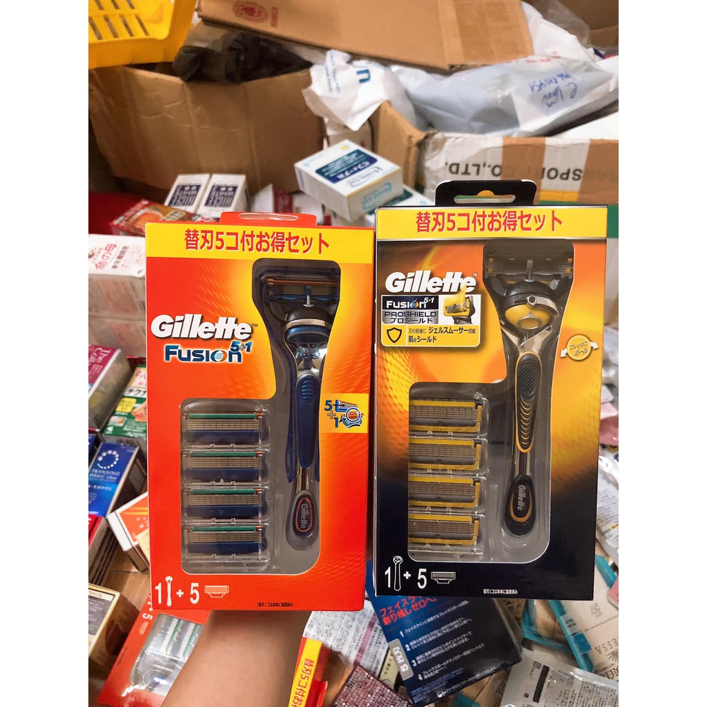 Lưỡi dao cạo dâu Gillette Fusion Proglide Flexball Power 5 trong 1 Nhật bản