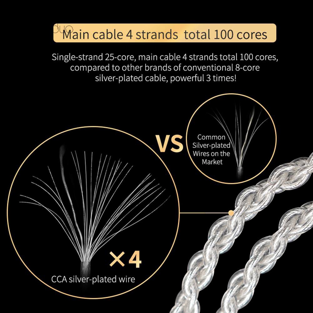 Dây cáp âm thanh Hifi jack cắm 3.5mm cao cấp cho cca-c10 / c10