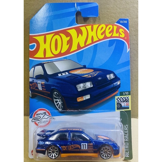 Hotwheels Xe mô hình Ford Sierra xanh