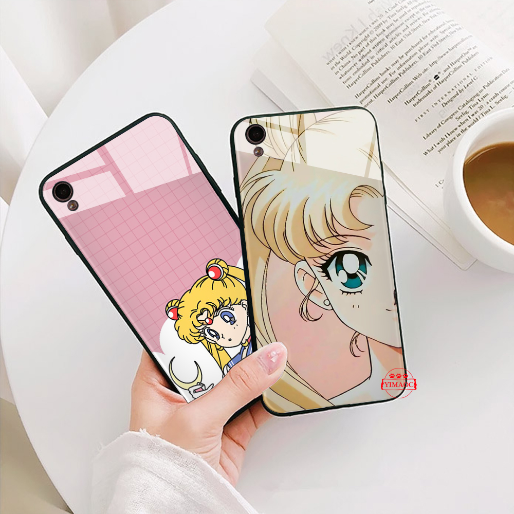 SAILOR MOON Ốp Lưng Thủy Thủ Mặt Trăng Cho Oppo K5 A92 A72 A52 Realme Q 5i 5s X2 Xt 6 6i C3 3c