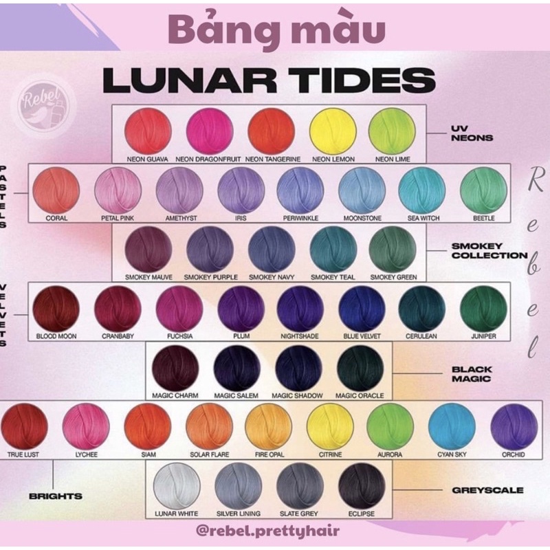 Thuốc nhuộm tóc Semi-permanent Lunar Tides