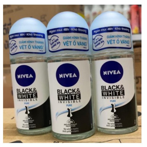 Lăn Khử Mùi Nữ Black & White Nivea 50ml