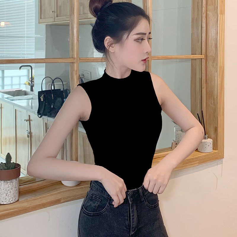 Áo Thun Sát Nách Cổ Lọ Thời Trang Dành Cho Nữ | BigBuy360 - bigbuy360.vn