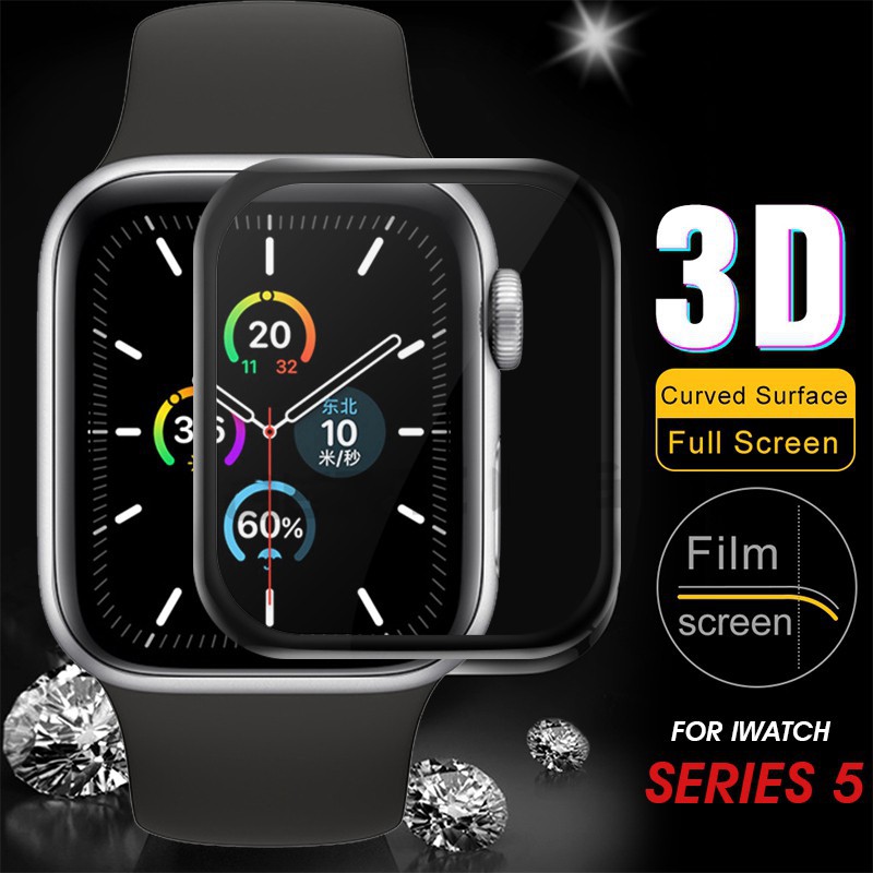 Kính cường lực 3D bảo vệ màn hình cho Apple Watch 42mm 38mm 40mm 44mm iwatch series SE 6 5 4 3 2 1