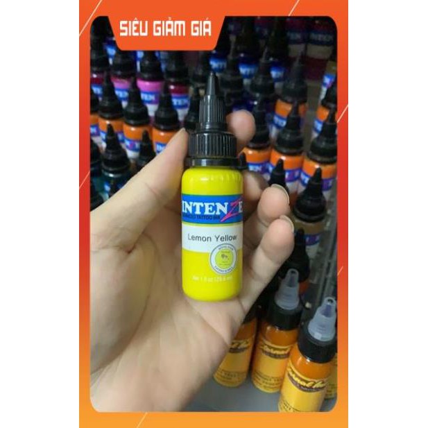 Mực màu vàng xăm hình lemon yellow chính hãng 1oz hàng có sẵn