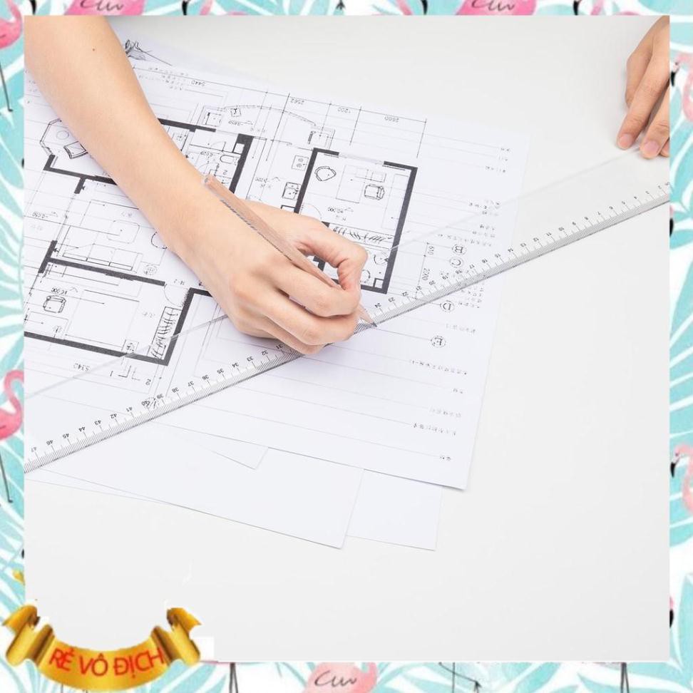 Thước kẻ 60cm Deli, trong suốt - 1 chiếc - E6260
