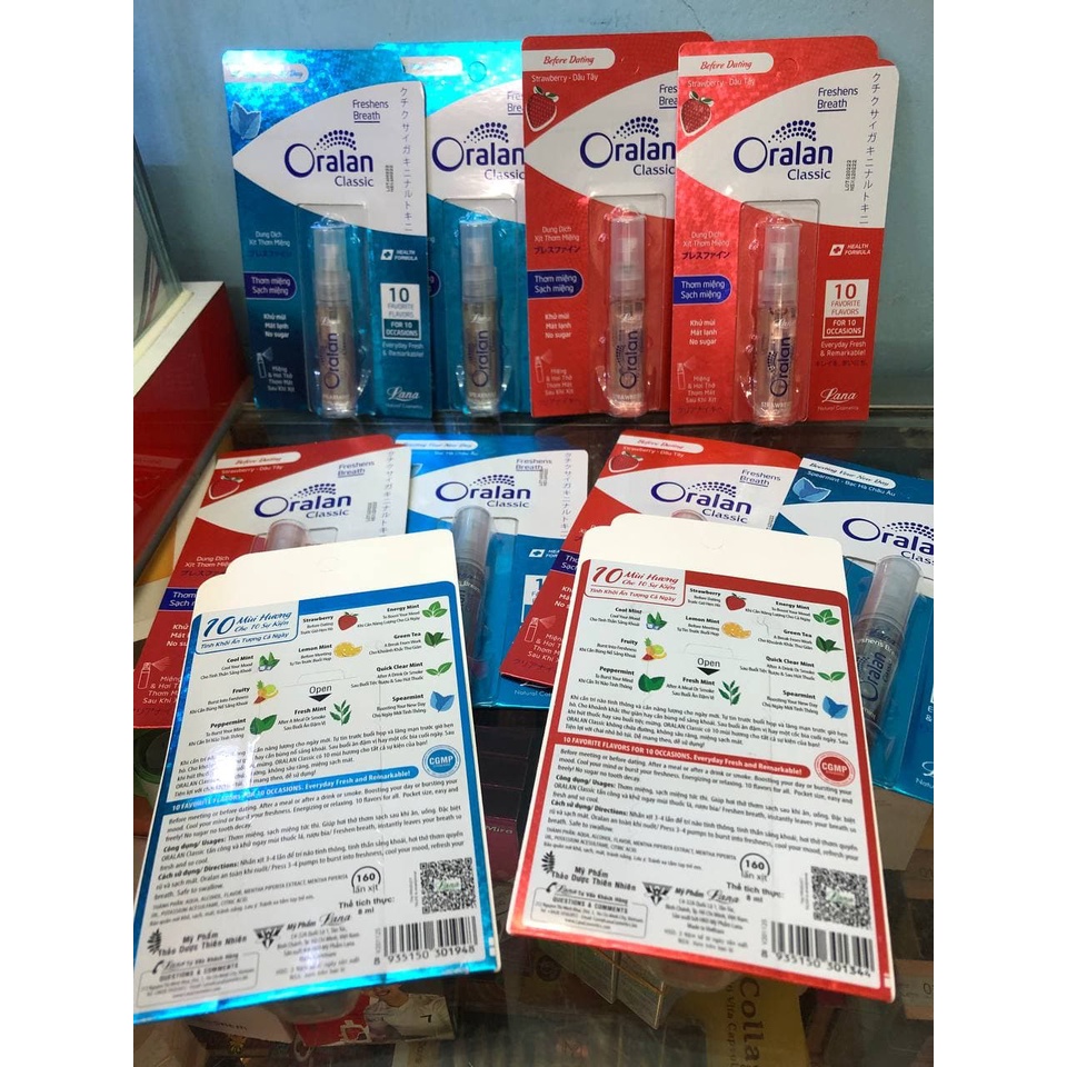 Dung dịch xịt thơm miệng lana