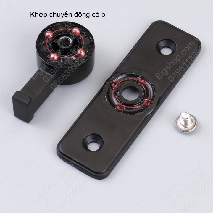 Bộ chốt khóa cài cửa chống trộm bằng hợp kim dày dặn, loại phẳng 180 hoặc góc 90 độ tùy chọn, dùng cho cửa trượt, xoay