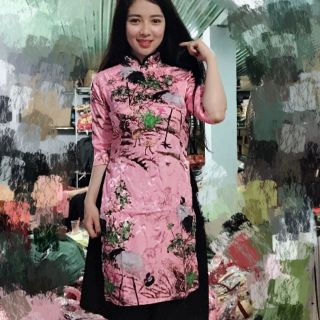 cách tân gấm kem mấn đội đầu