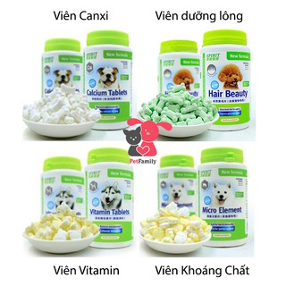 5 Viên Canxi Chất Khoáng Dưỡng Lông Vitamin Spirit Cho Chó