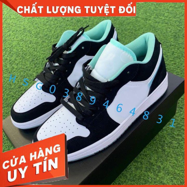 [ XẢ KHO] ✅[ Full Box + Bill 🌺] giày j1 xanh ngọc cổ thấp nam nữ hàng đẹp hàng hot