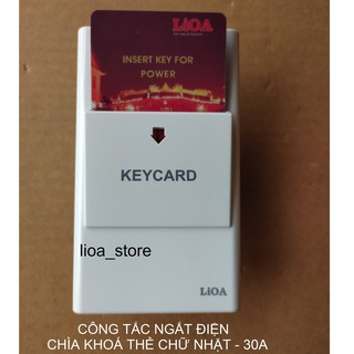 BỘ CÔNG TẮC NGẮT ĐIỆN LiOA DÙNG CHÌA KHOÁ THẺ