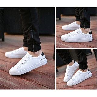 Giày Sneaker nam, nữ trắng cổ thấp (031)