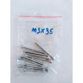 10 bulong inox lục giác M3
