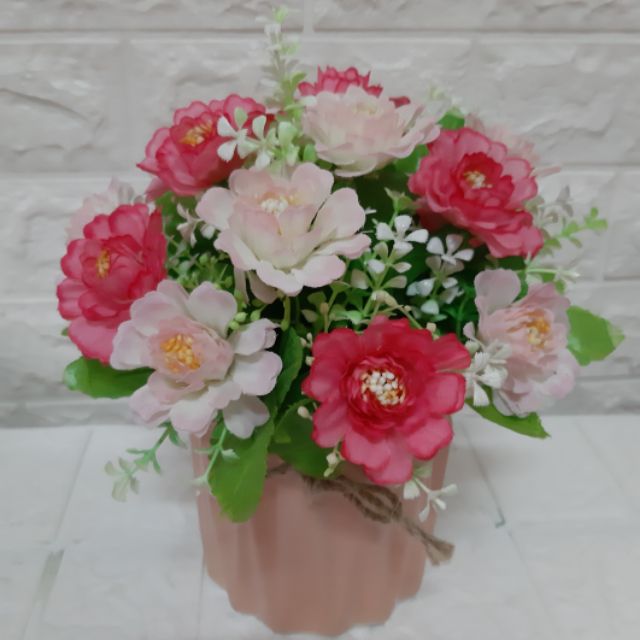 🌿Bình hoa cúc màu hồng