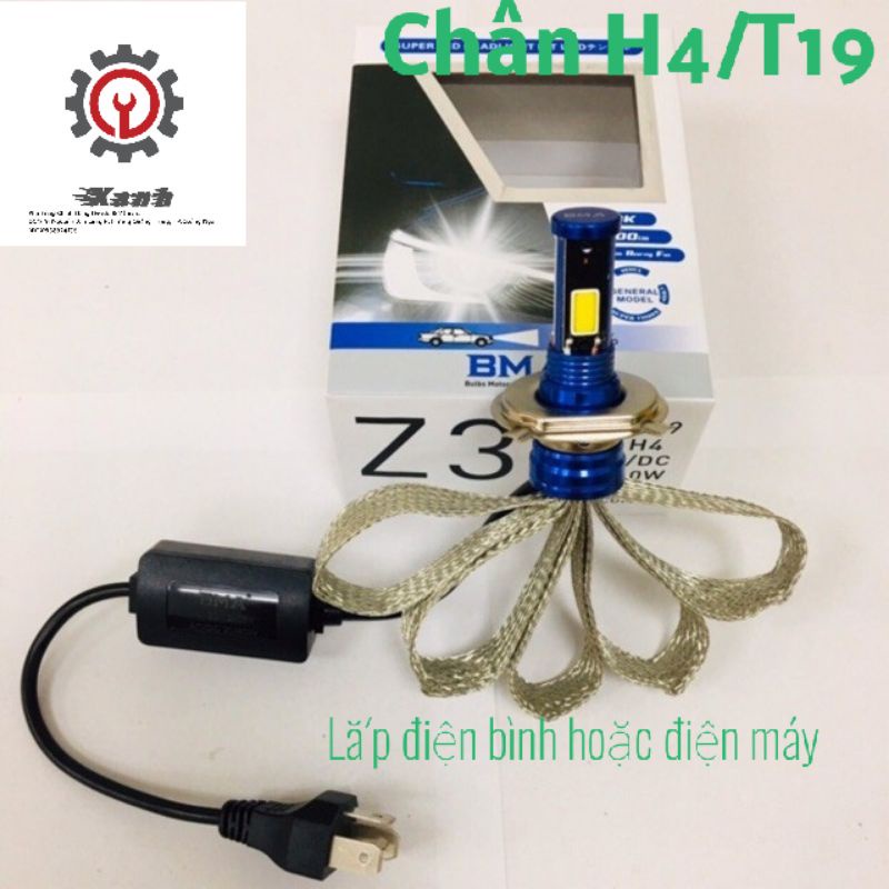 ✚❦Bóng đèn led Z3 BMA chuẩn không hao bình Cty xe máy dream wave và các loại