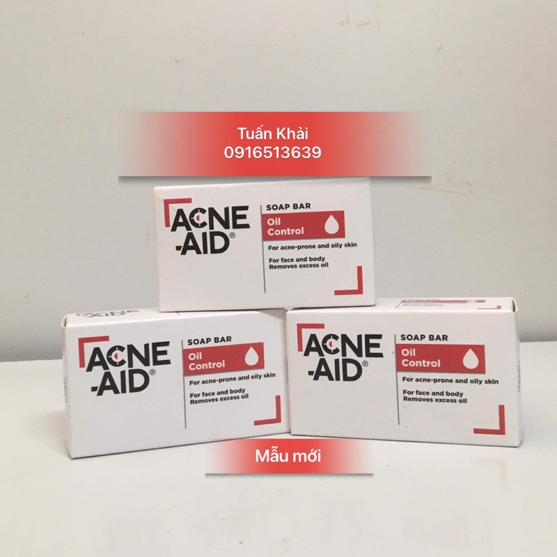 Bánh xà phòng rửa mặt hỗ trợ ngừa mụn ACNE-AID BAR 100G