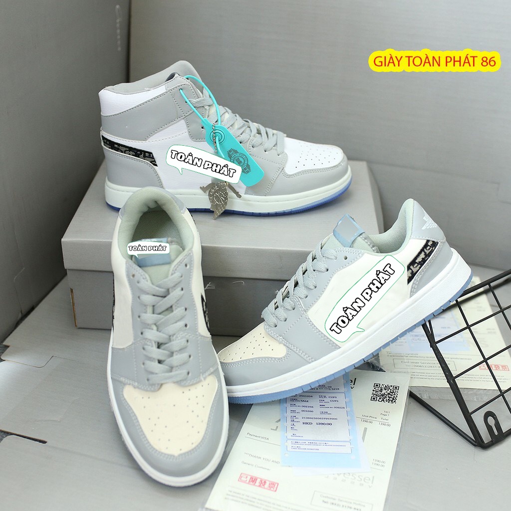 Giày Thể Thao Sneaker jordan Cổ Cao,Thấp cho Nam Nữ D05