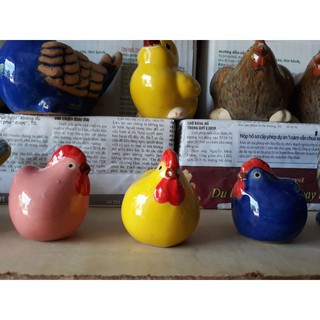 Tượng gốm gà mái mini 55k/cặp