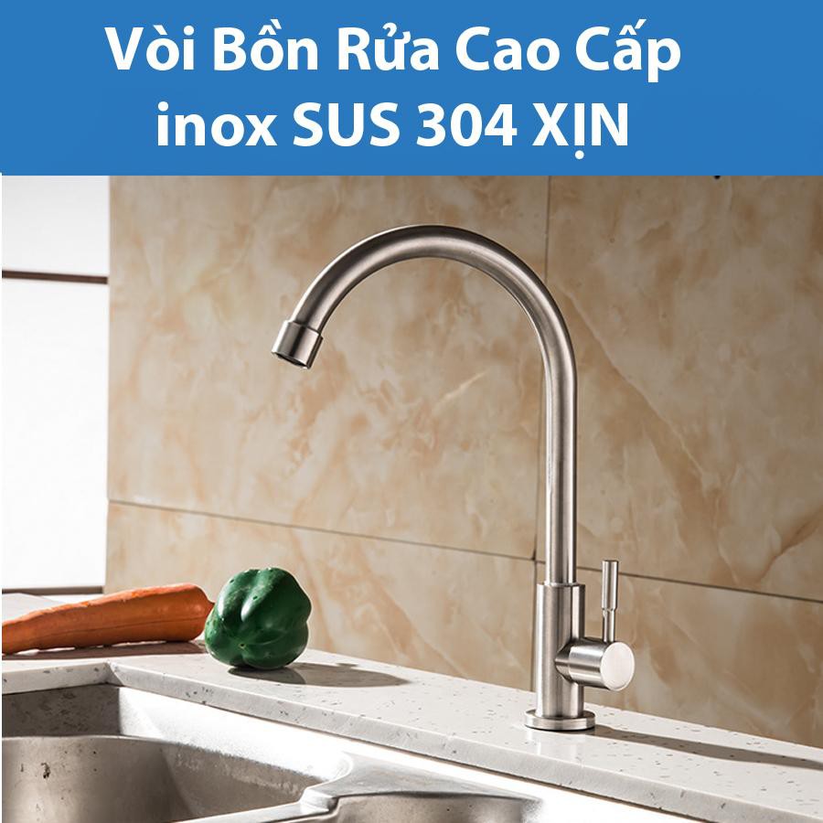 Vòi Rửa Chén INOX Thật 100% SUS 304 Hàng XỊN