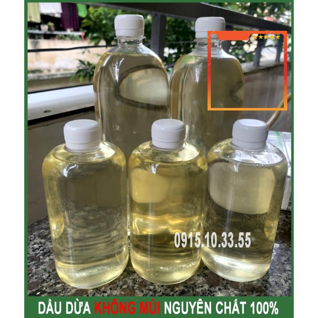 500ML - Dầu Dừa Tinh Khiết Không Mùi , nguyên chất 100% ( Massge, dưỡng tóc, chống rạn bà bầu, chống hăm cho bé,,,,)