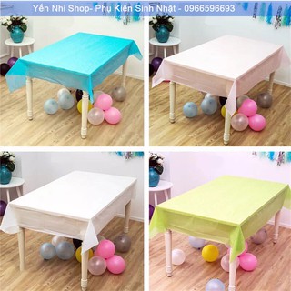 Khăn trải bàn tiệc sinh nhật trơn nhiều màu  sang trọng đẹp mắt Yến Nhi Shop