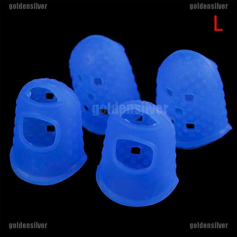 Bộ 4 Miếng silicone Bọc Bảo Vệ Ngón Tay Khi Chơi guitar bass