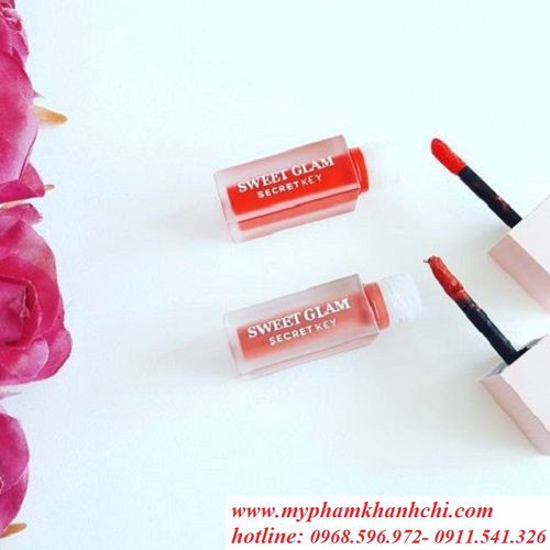 SON KEM LÌ SIÊU MỊN SWEET GLAM VELVET TINT SECRET KEY- HÀN QUỐC