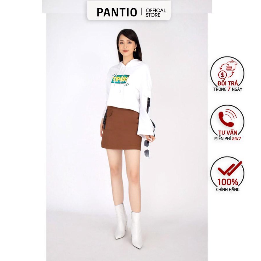 FJN1625 - Chân váy ngắn chất liệu vải kaki dáng chữ A ngắn túi ốp 1 bên - PANTIO