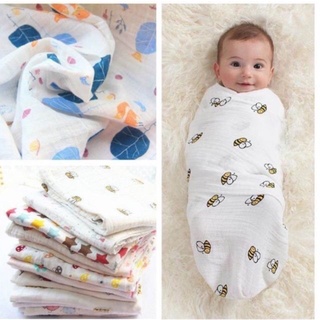 Khăn quấn -khăn xô đa năng cho bé sơ sinh 1m2x1m2