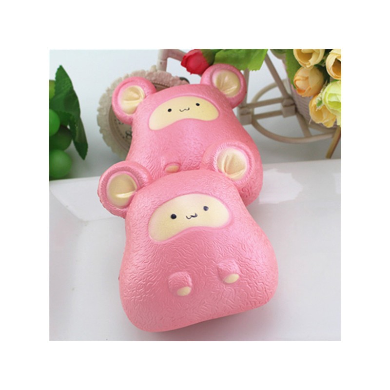 Đồ chơi bóp mềm squishy làm từ PU 11cm hình chuột đáng yêu