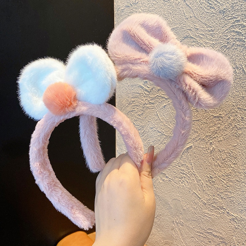 Băng đô cài tóc bằng vải bông chống trượt thời trang Hàn Quốc dễ thương cho nữ