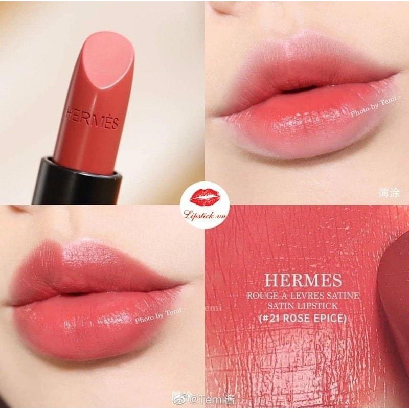 Son Hermes 21 Rose Epice màu hoa hồng khô