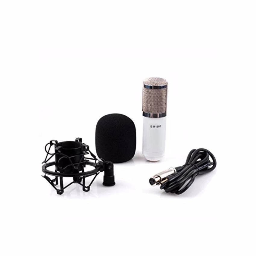 Micro phòng thu, Combo bộ thu âm tại nhà ( Mic BM800 + Lọc âm + Giá treo kẹp bàn + giá đỡ mic )