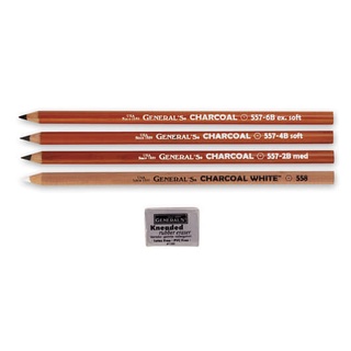 Chì than đen General's Charcoal Pencil 557-2B