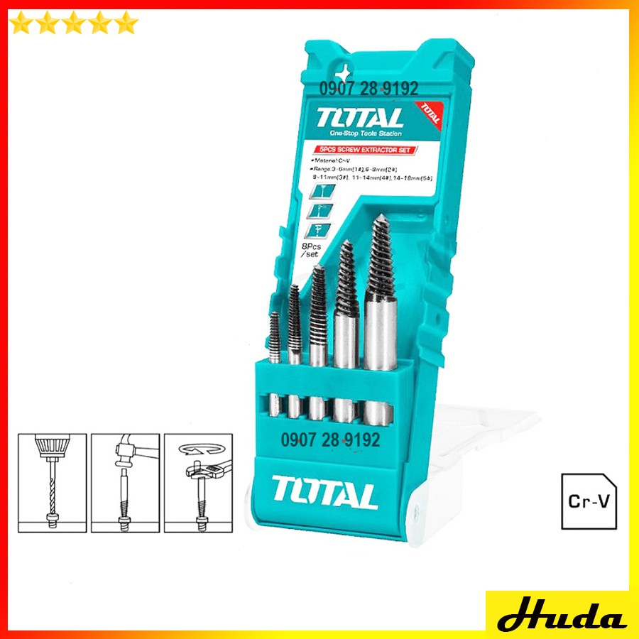 Bộ 5 mũi Ven răng Total TACSE0056 uio