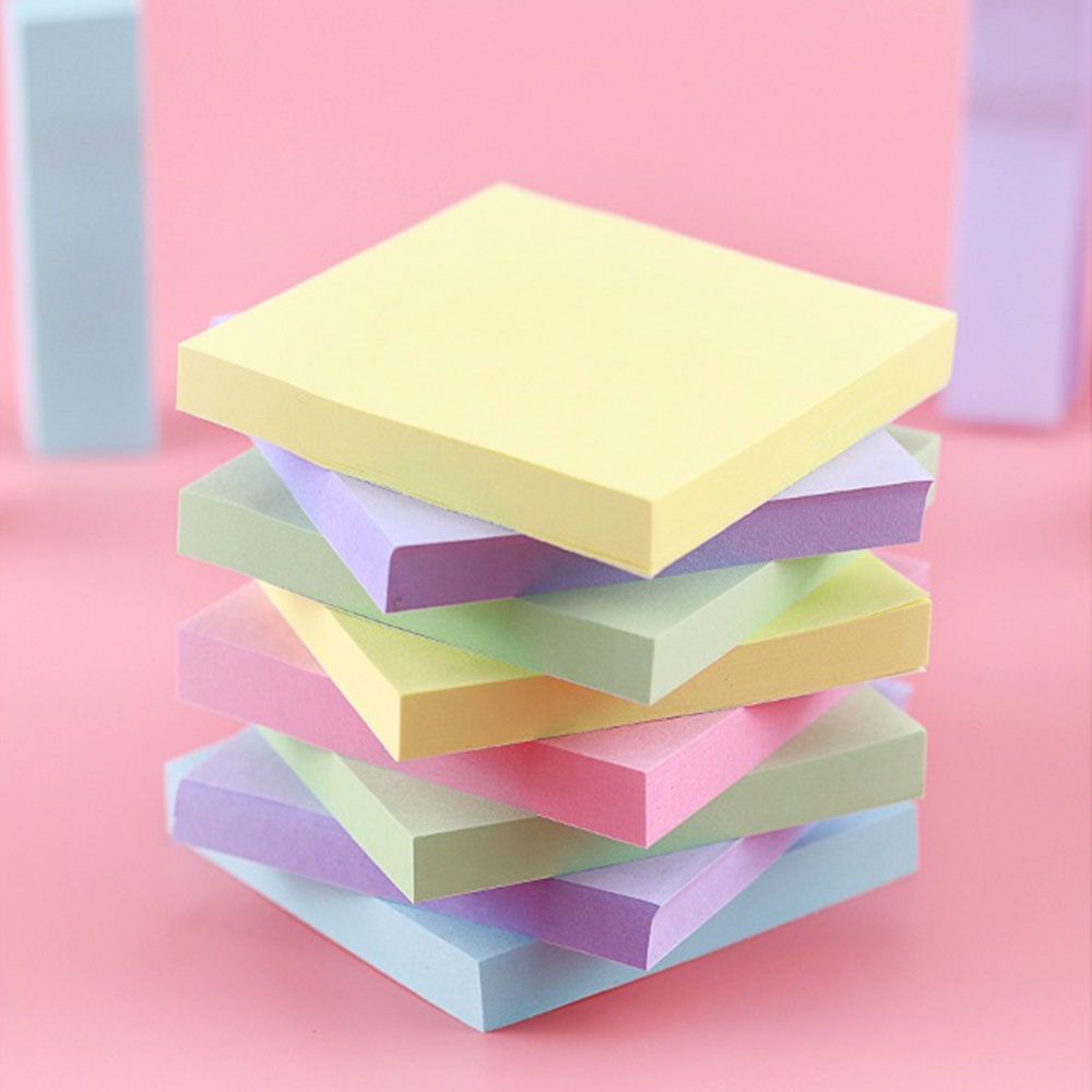 100Sheets Morandi Ghi chú dính Miếng đệm Bài đăng Văn phòng phẩm Giấy dán đã đăng Nó Ghi nhớ Máy tính xách tay Máy tính xách tay Máy tính xách tay Phụ kiện văn phòng trường học