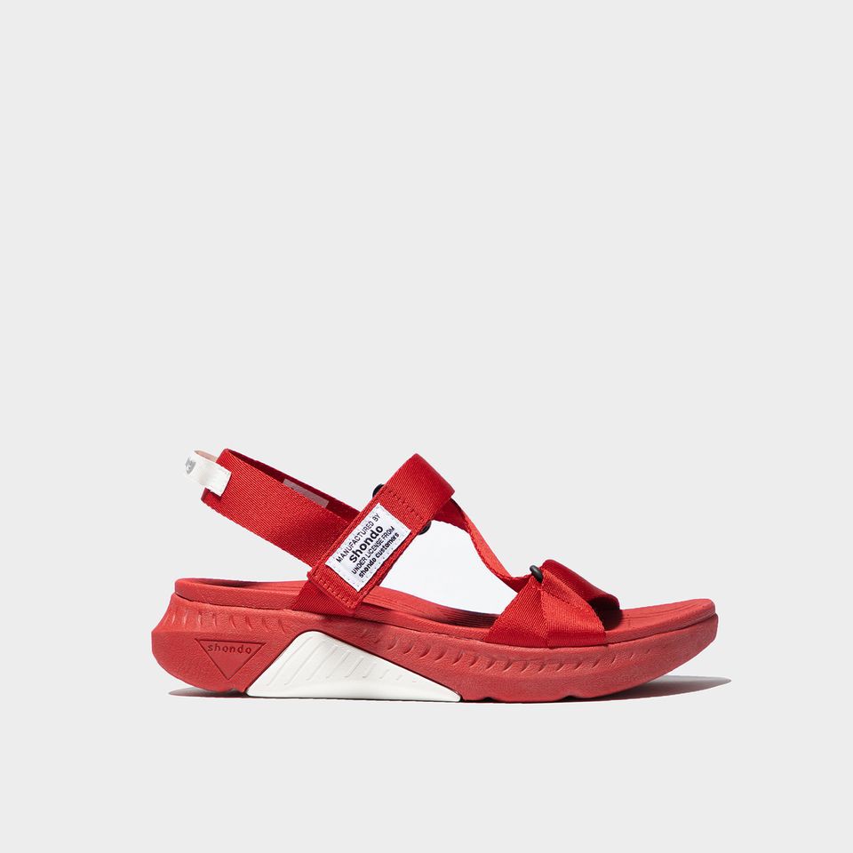 [Mua Kèm Áo Thun 0Đ] Giày Sandals SHONDO F7 Chính Hãng - F7R6262 Màu Đỏ