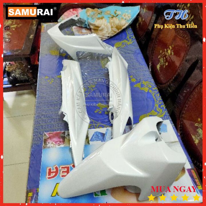 Chai Sơn Xịt Samurai Màu Trắng Huỳnh Quang - Mã UC1002