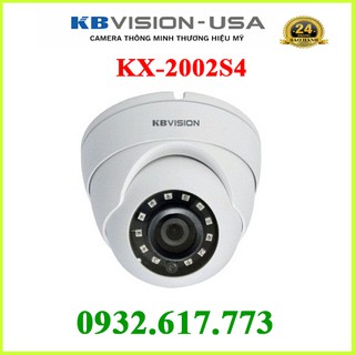 Camera dome hdcvi hồng ngoại 2.0 megapixel kbvision kx-2002s4