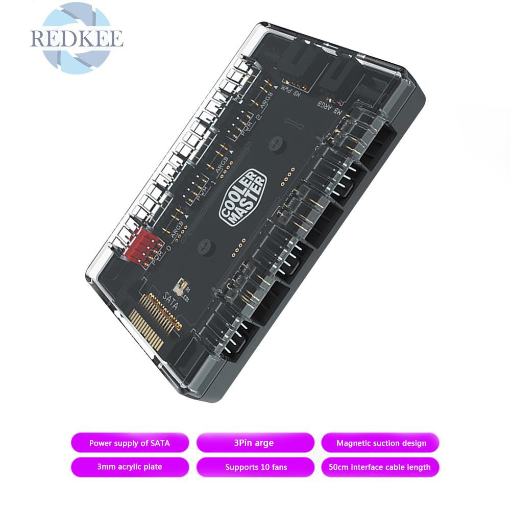 Bộ Chia Cổng Kèm 1 Ra 6 Quạt Tản Nhiệt 4pin Pwm 3pin Rgb