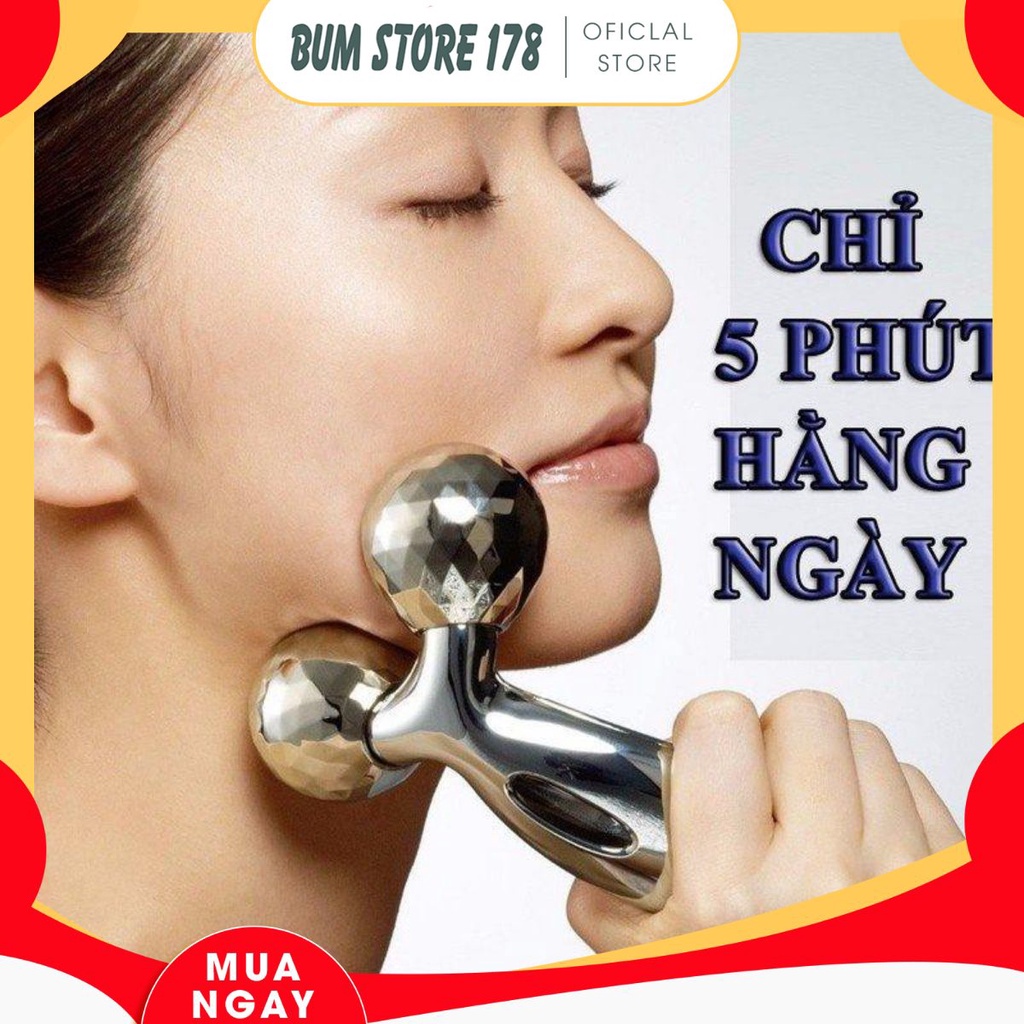 Cây Lăn Massage Mặt 3D Hàn Quốc - 3D Lớn