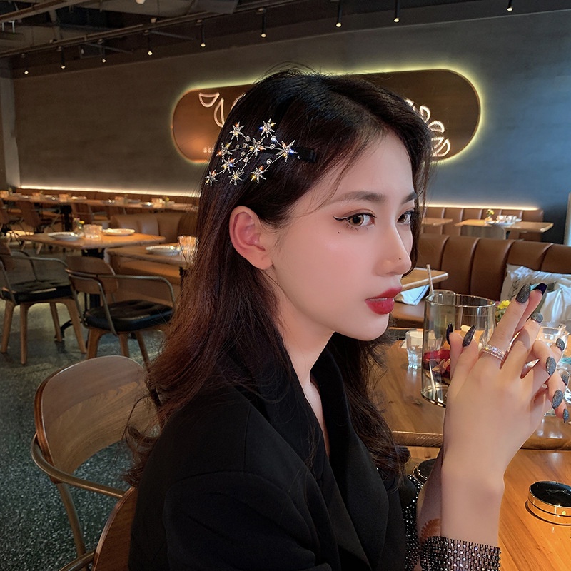 Kẹp Tóc Đính Đá Phong Cách Hàn Quốc Mới