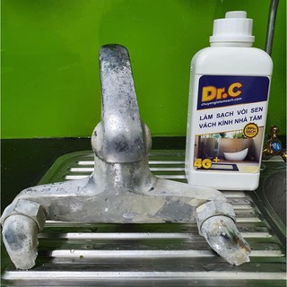 Tẩy cặn canxi nhà tắm