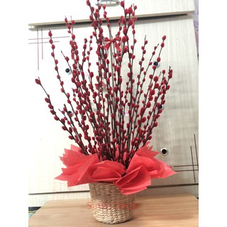Giỏ cói cắm hoa , giỏ tròn mini đựng đồ , ống đựng bút viết Smile Decor