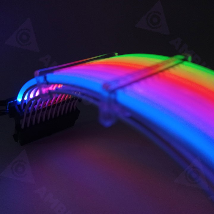 Bộ dây nguồn RGB 24P+8P VGA Ambino RainPow (Phiên bản mới nhất rực rỡ sắc màu)