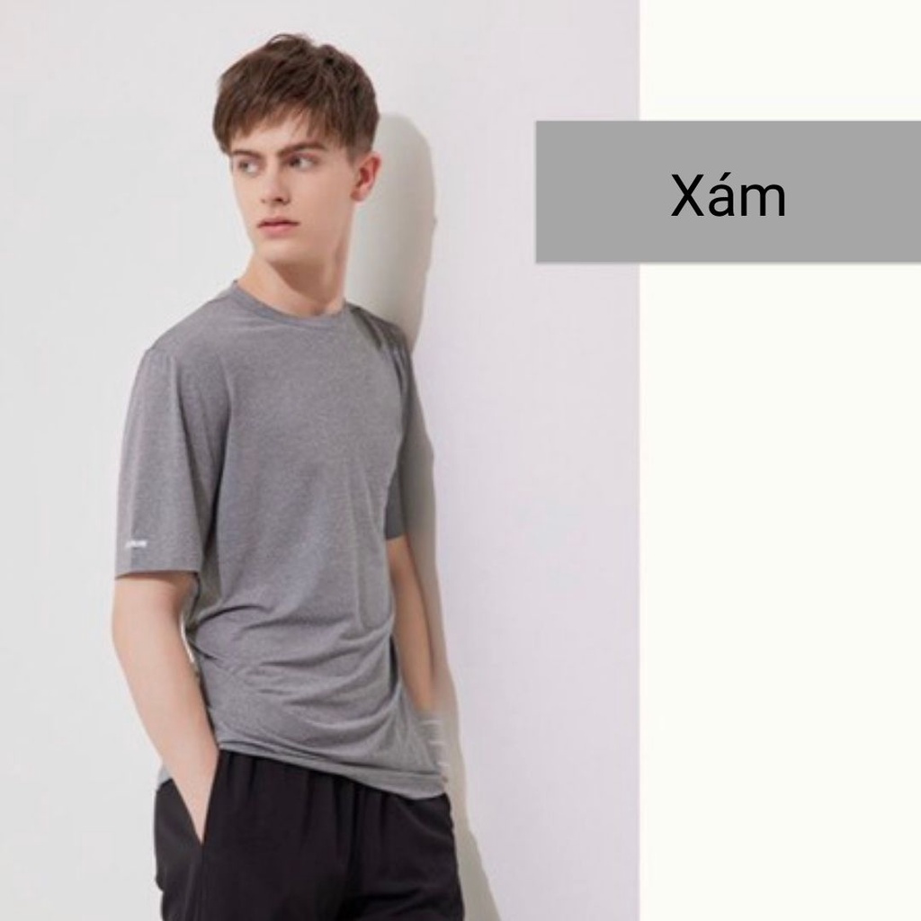 Áo thun nam áo phông cộc tay cổ tròn thể thao xuất Hàn AN225